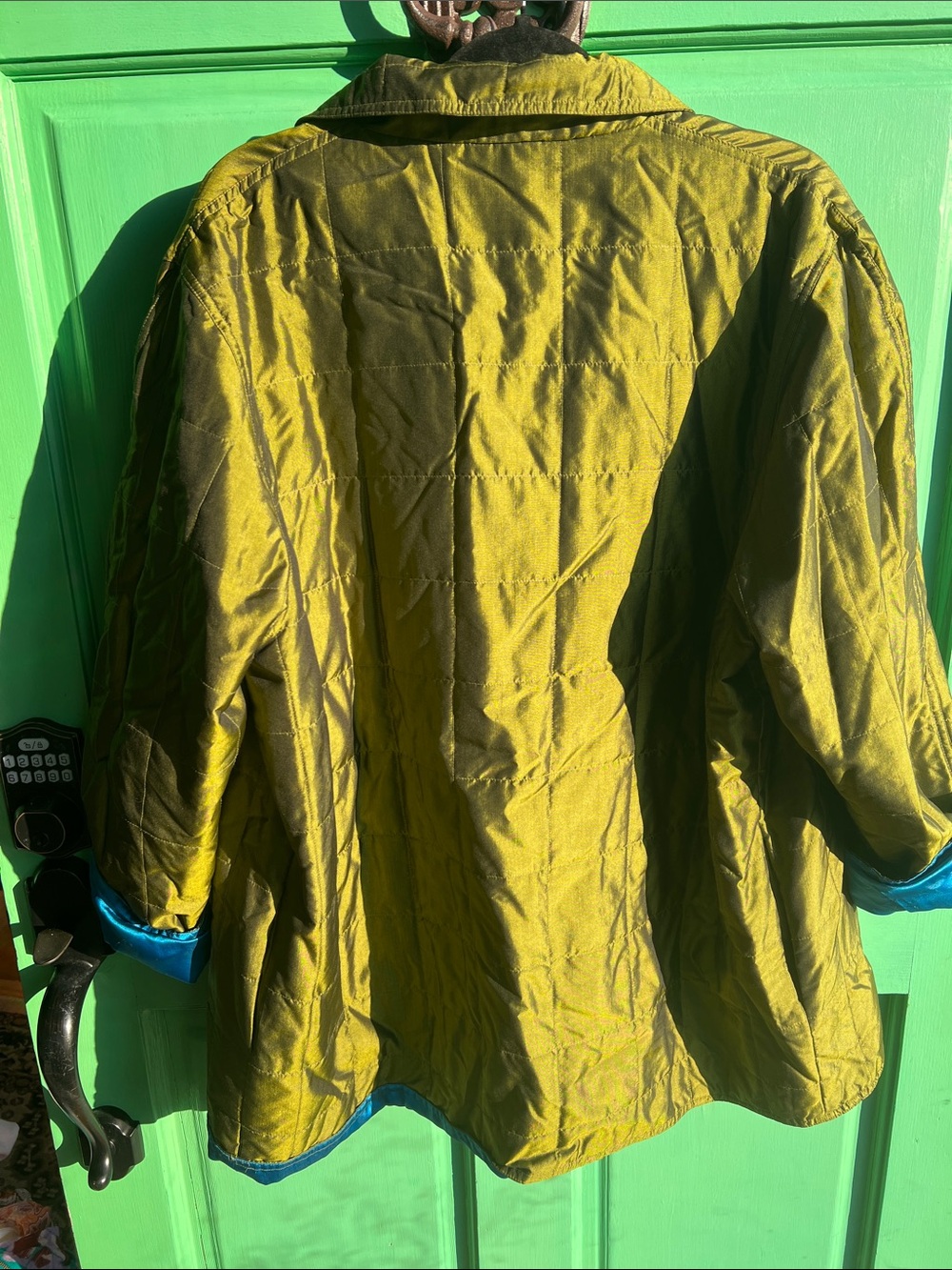 Vintage Linea Louis Dell'Olio Silk Quilted Jacket Large - Picture 5 of 10